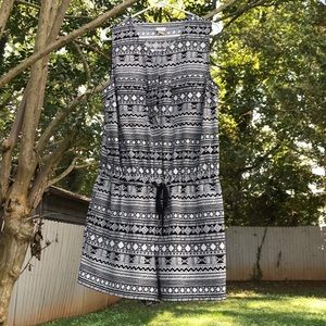 Aztec Geometric Print Romper